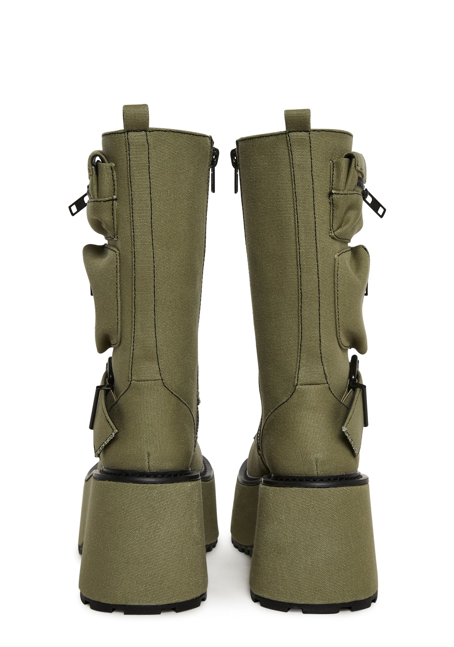 Obsidian Platform Zip-Up Boots