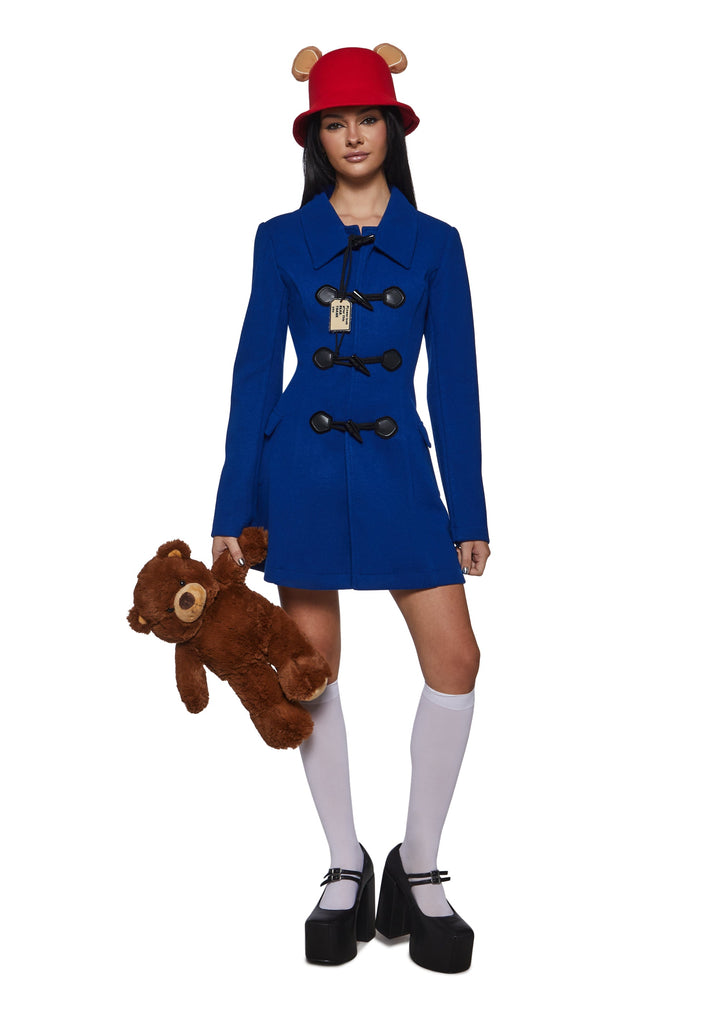 Teddy Bear with Blue Jacket Costume