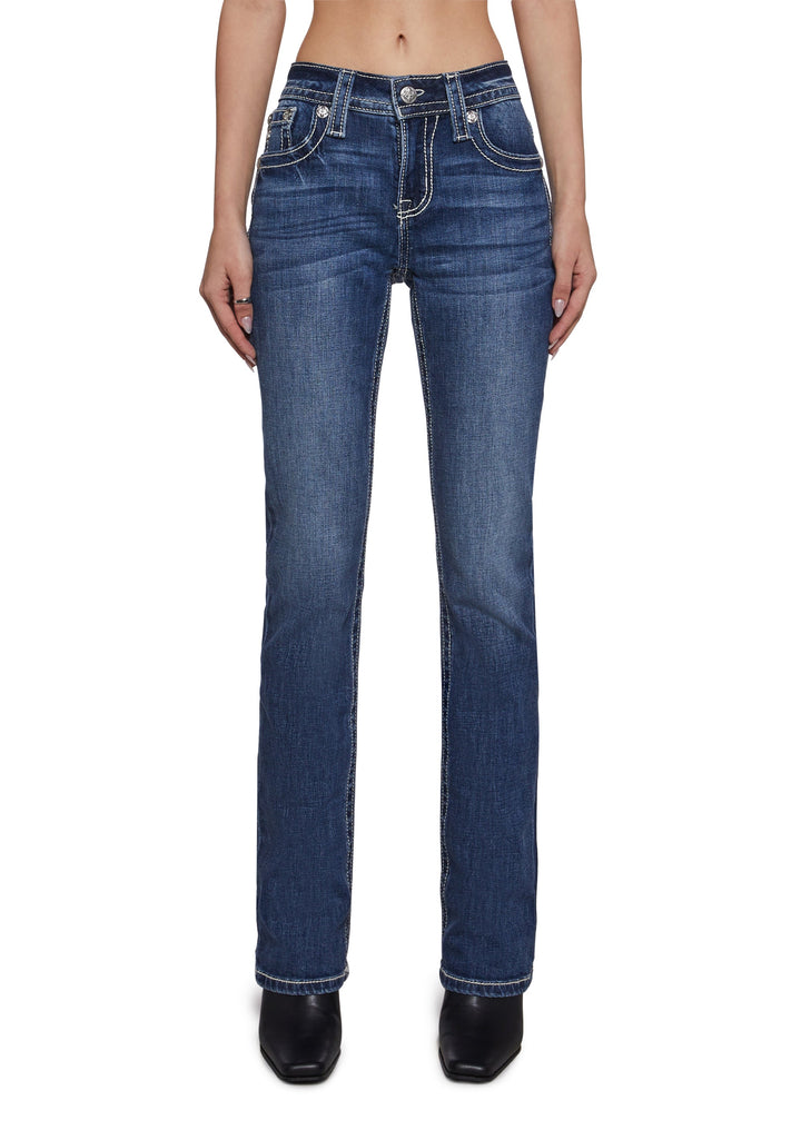 32" Mid Rise Boot Denim Jeans