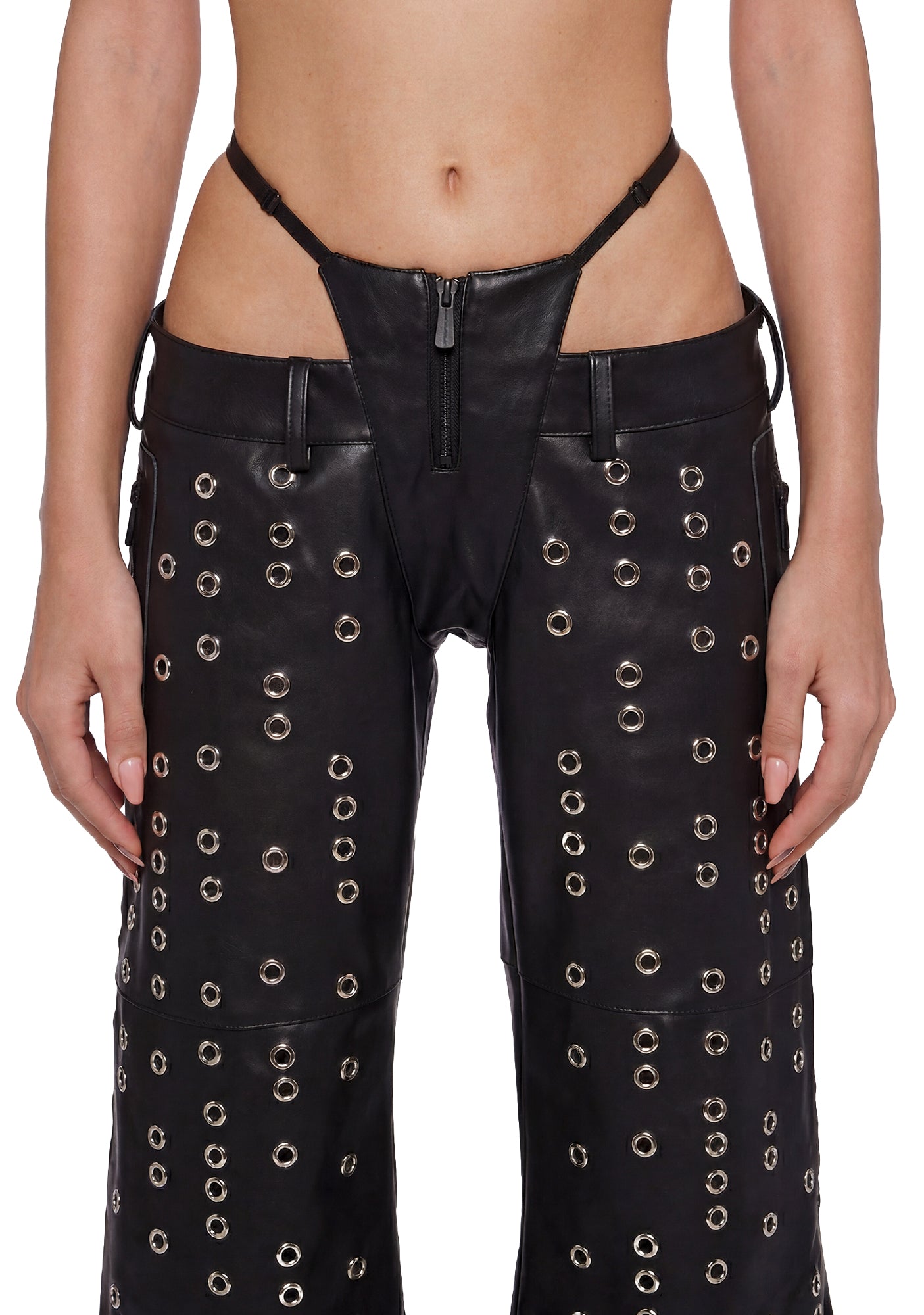 Eyelet Thong Pants