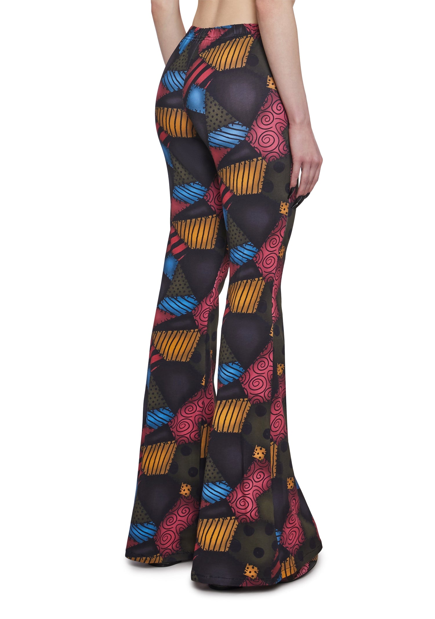 Mismatched Doll Flared Leggings