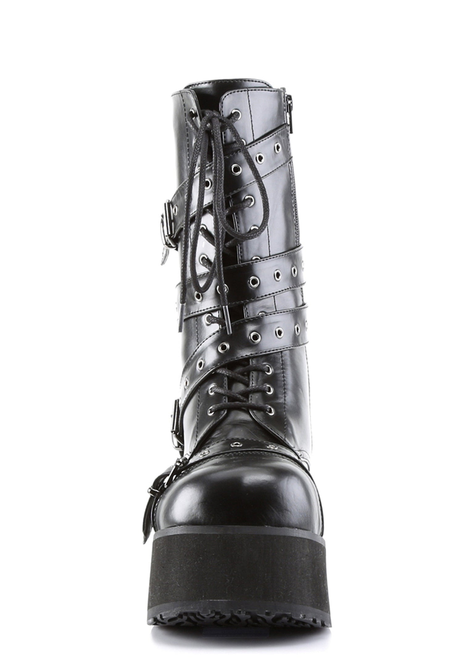 Trashville-205 Wrap Mid Calf Platform Boots