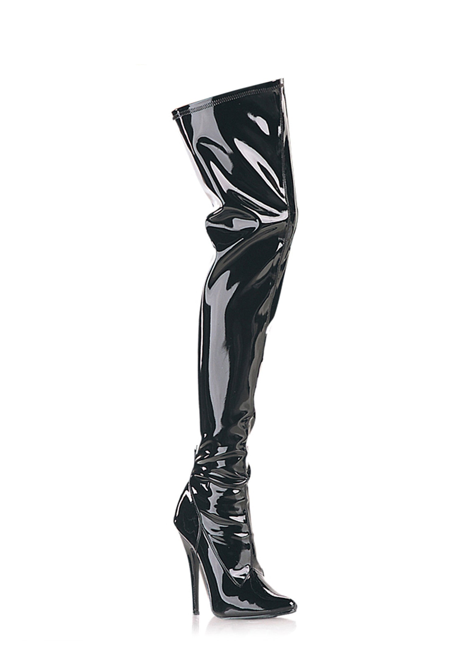 Domina-3000 Thigh High Boots-Black