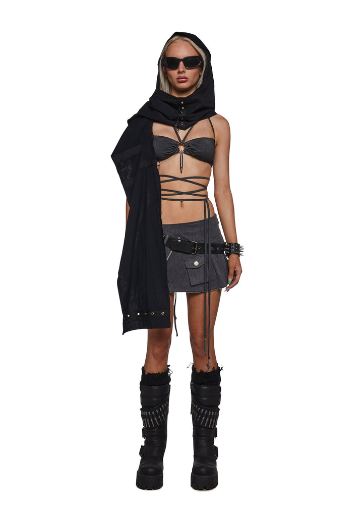 Outro Wrap Bra With Bullet Accent