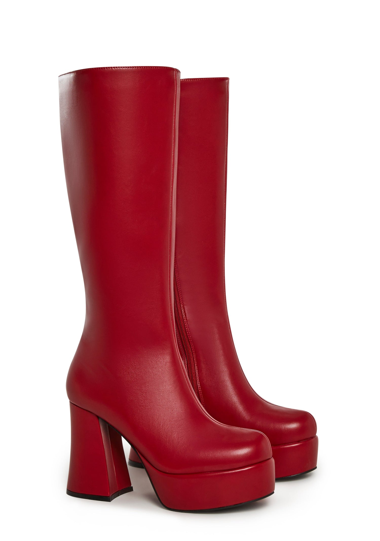 Flirty Flair Go Go Boots - Red
