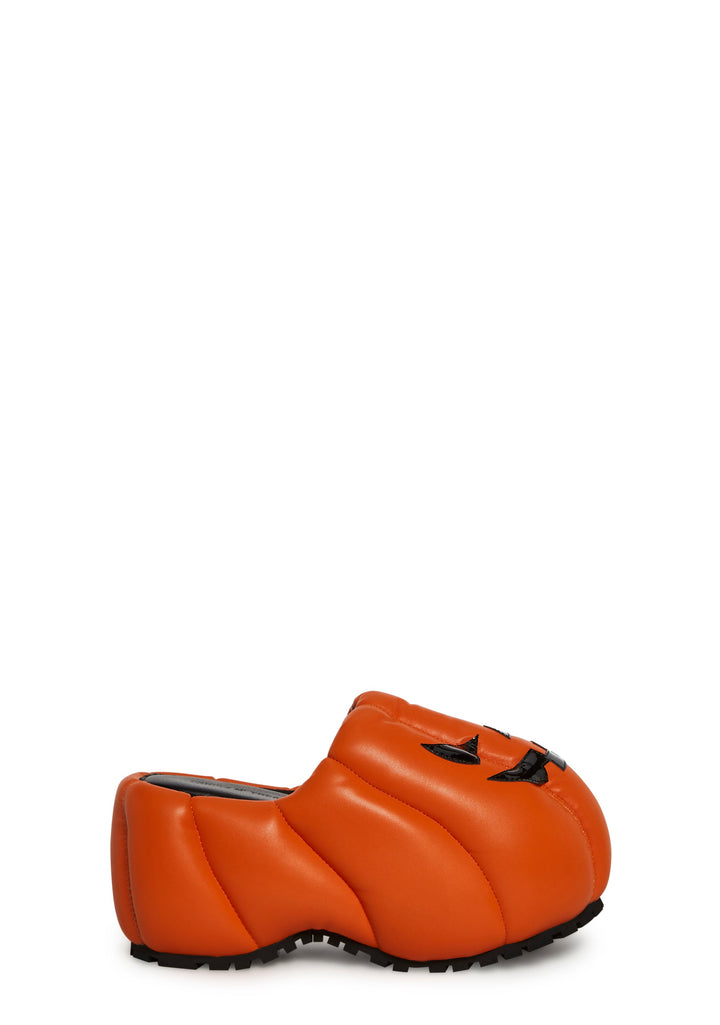 Pumpkin Patch Platform Clogs