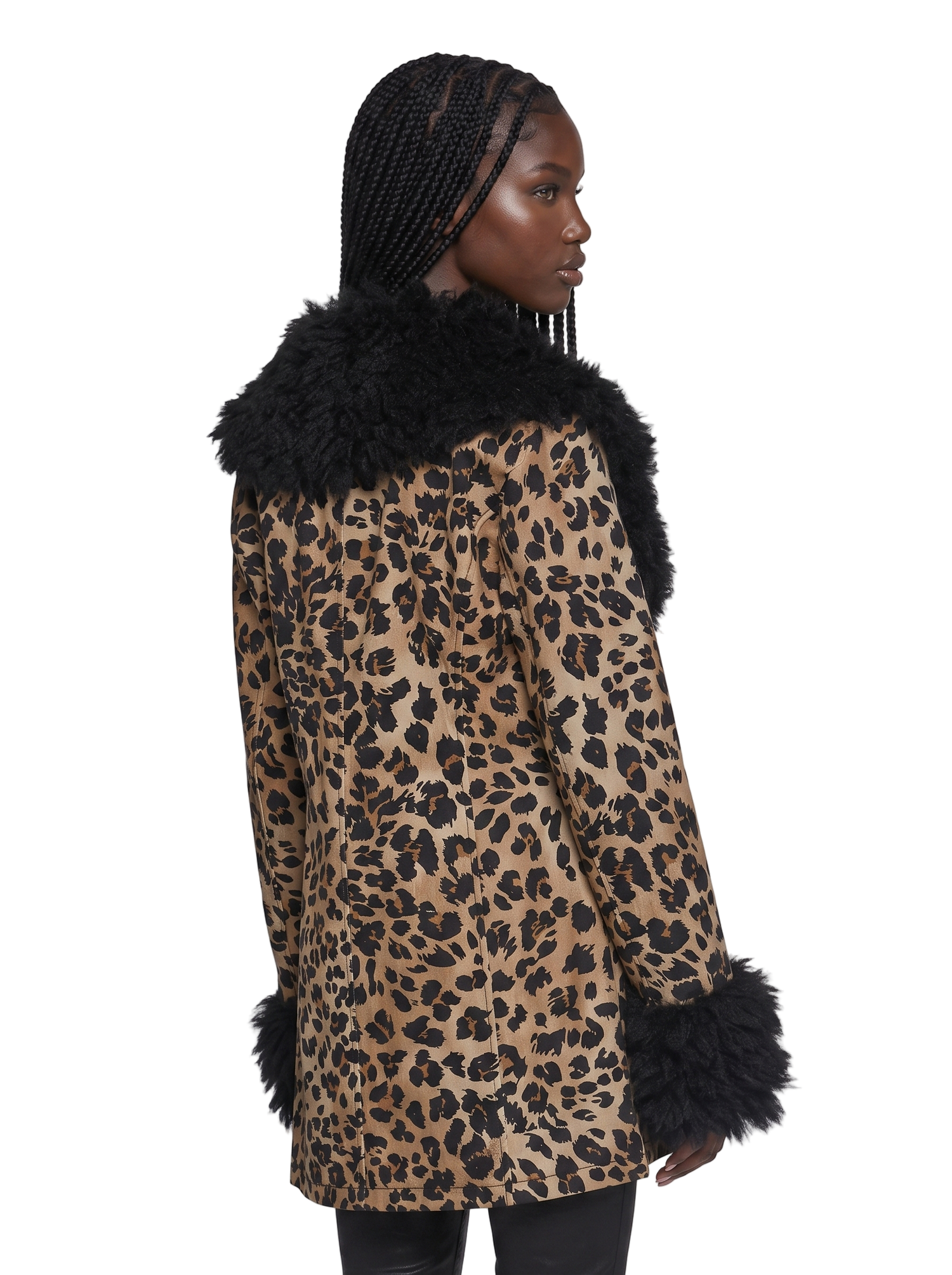 Champagne Showers Leopard Coat