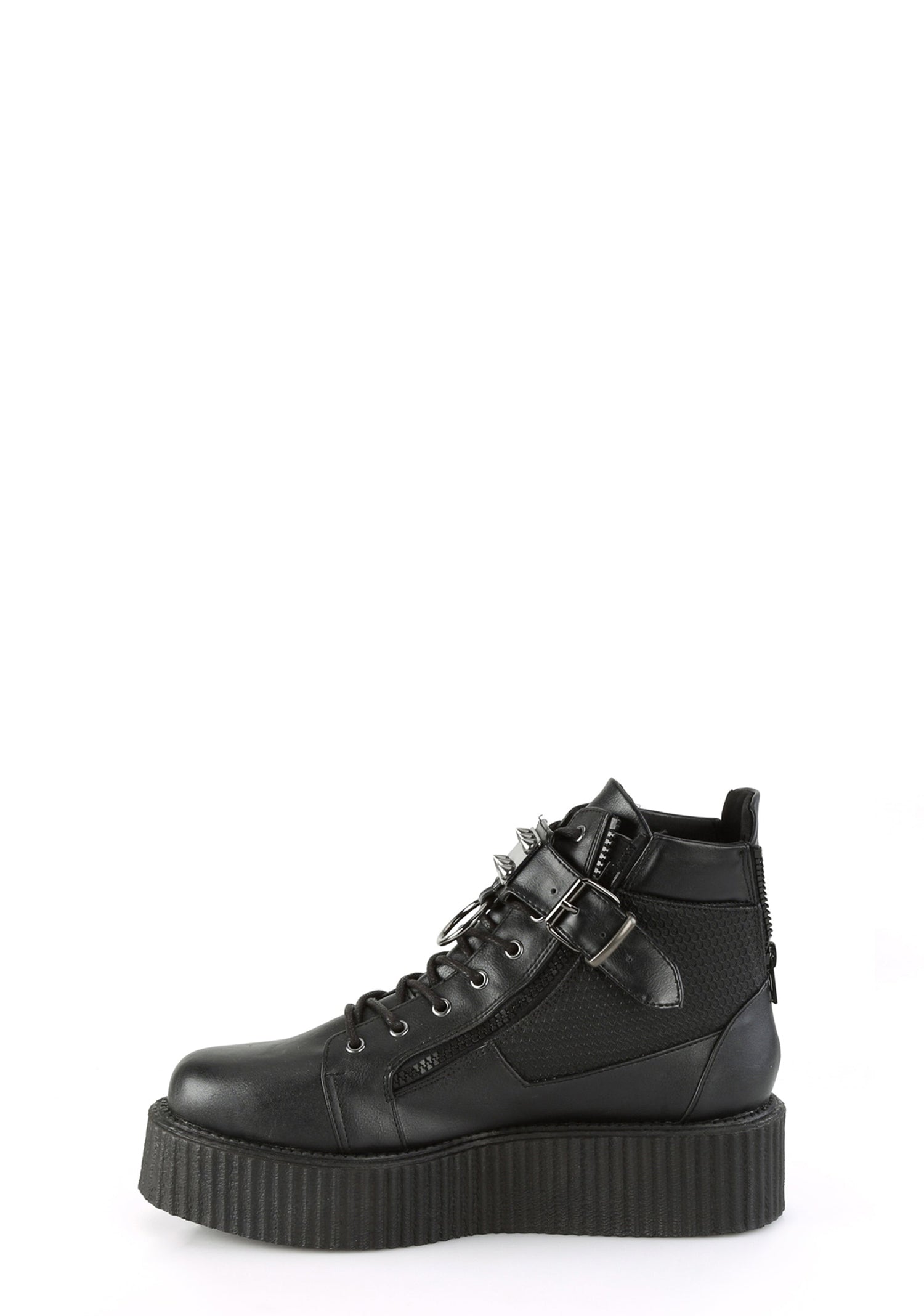 V-Creeper-566 High Top Zip Platform Shoes