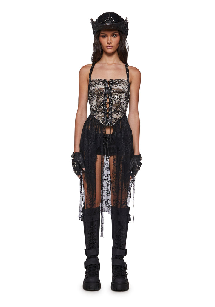Sisters of the Sand Lace Corset Top