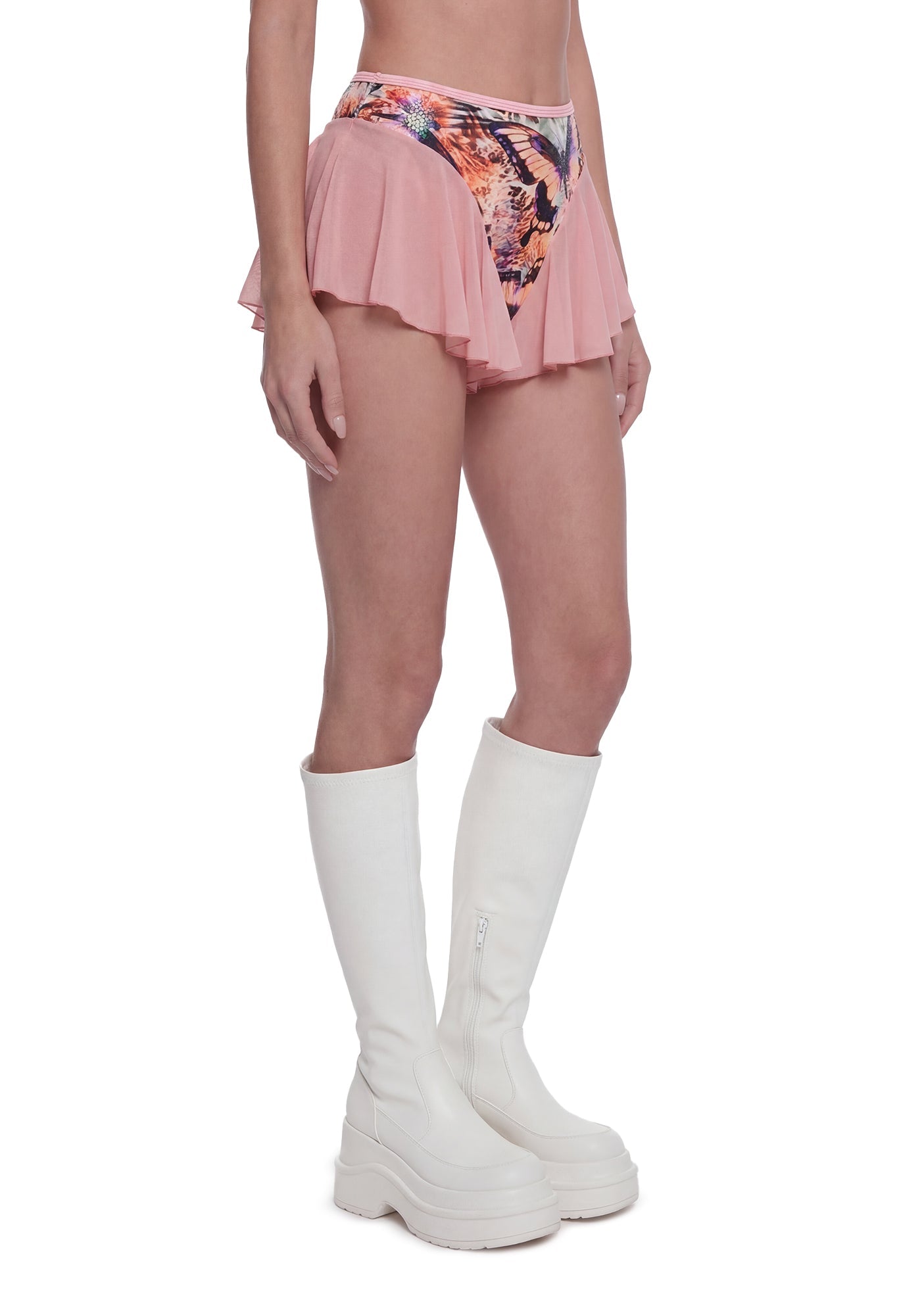 Butterfly Flutter Shorts - Pink