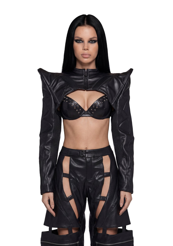 Octane Moto Bolero Jacket - Black