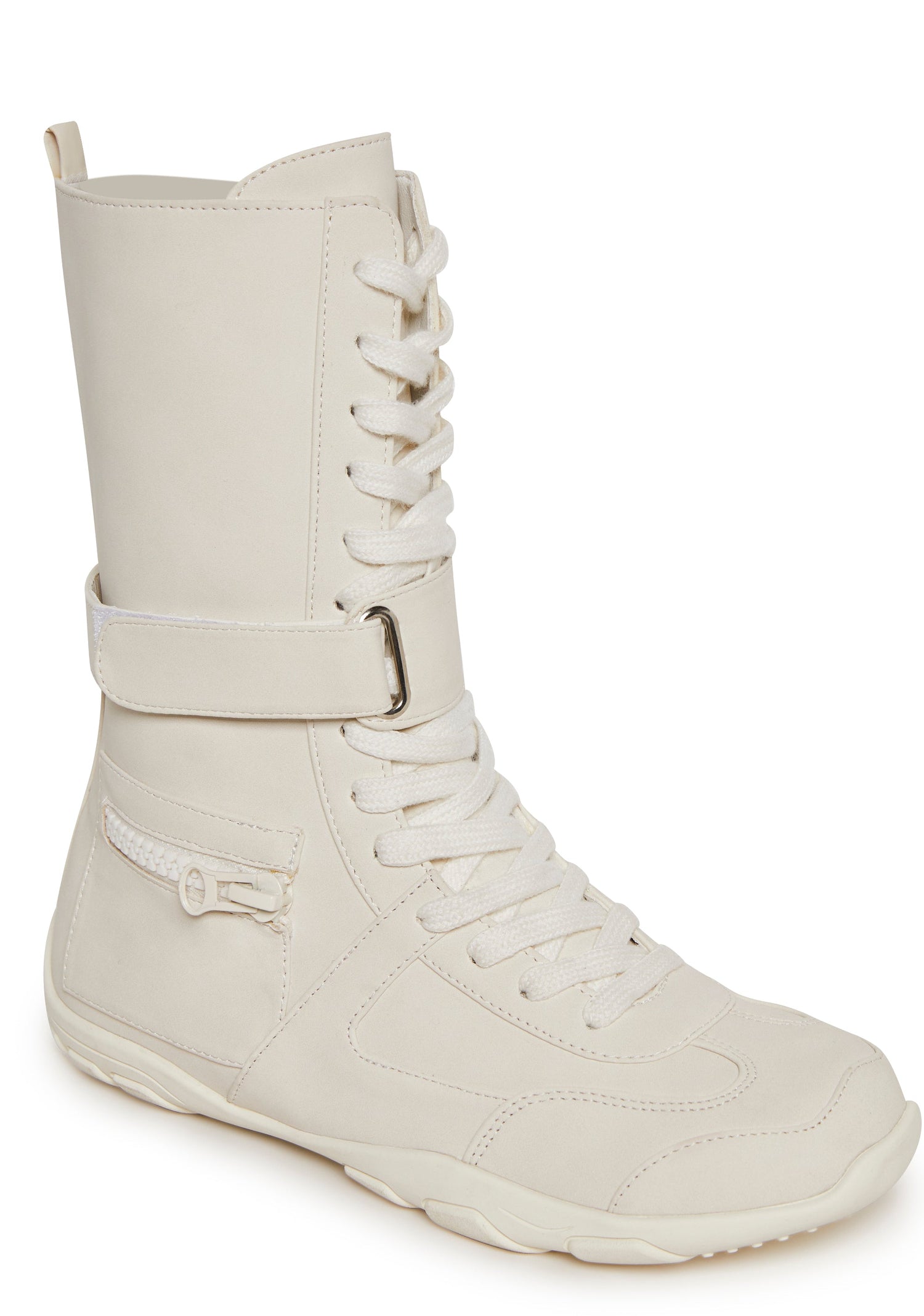 Rocky High-Top Boxing Sneaker - White