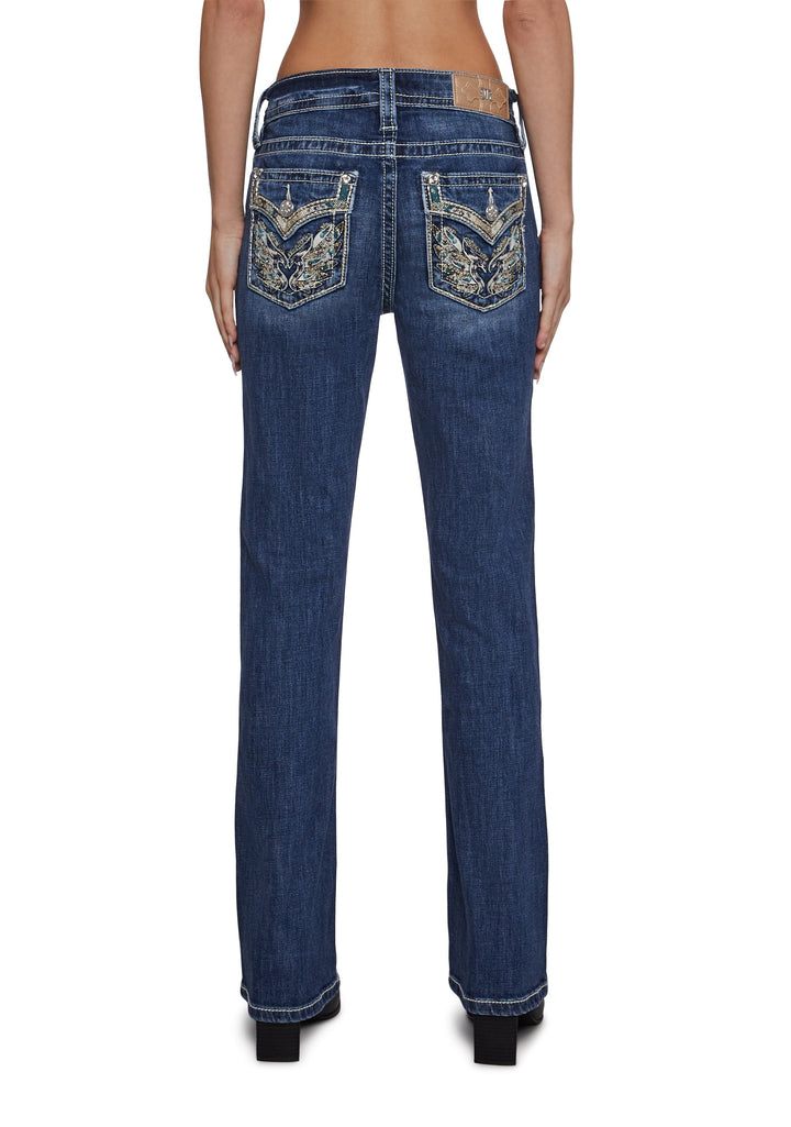30" Mid Rise Denim Boot Jeans