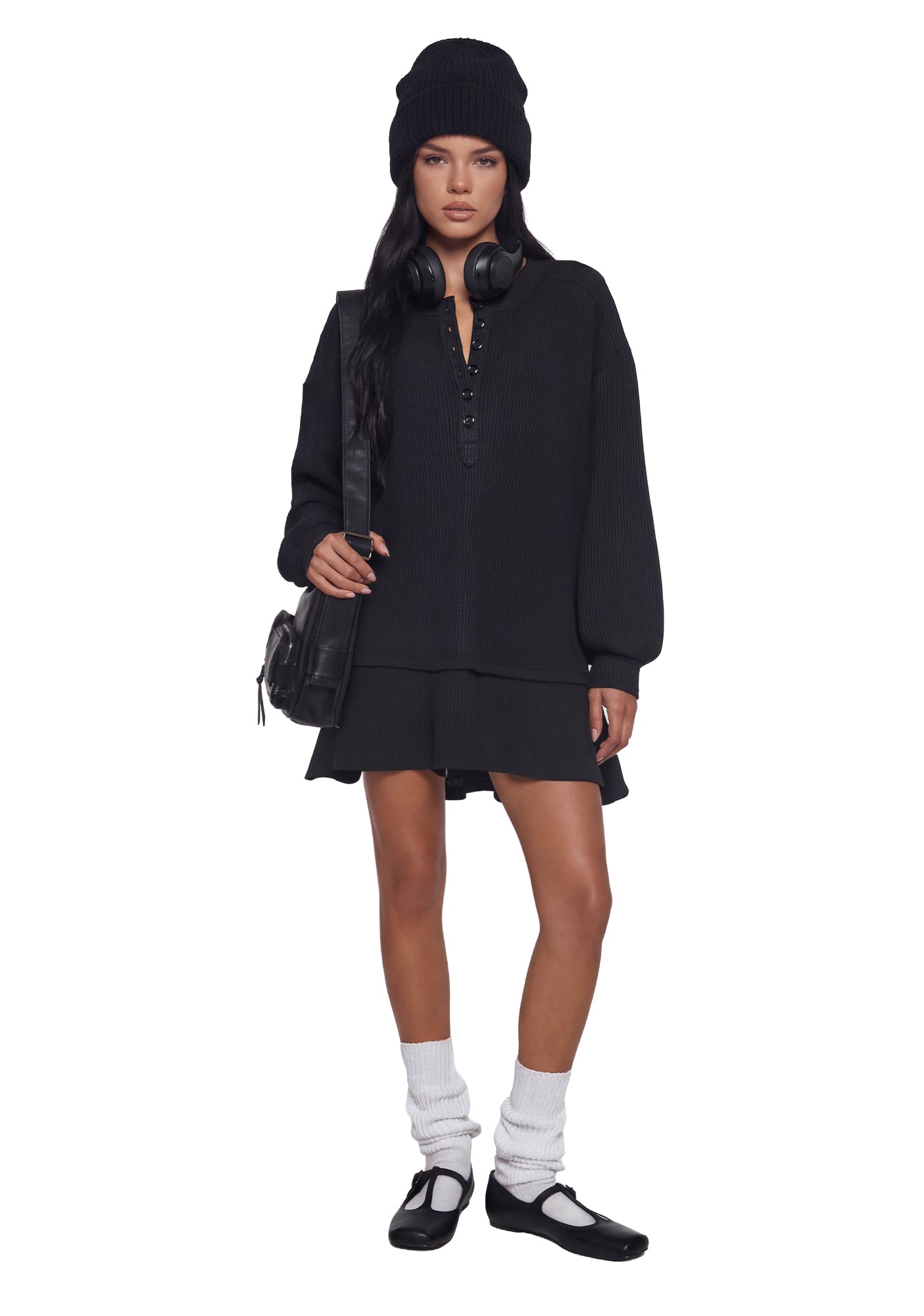 First Glances Trapeze Dress - Black