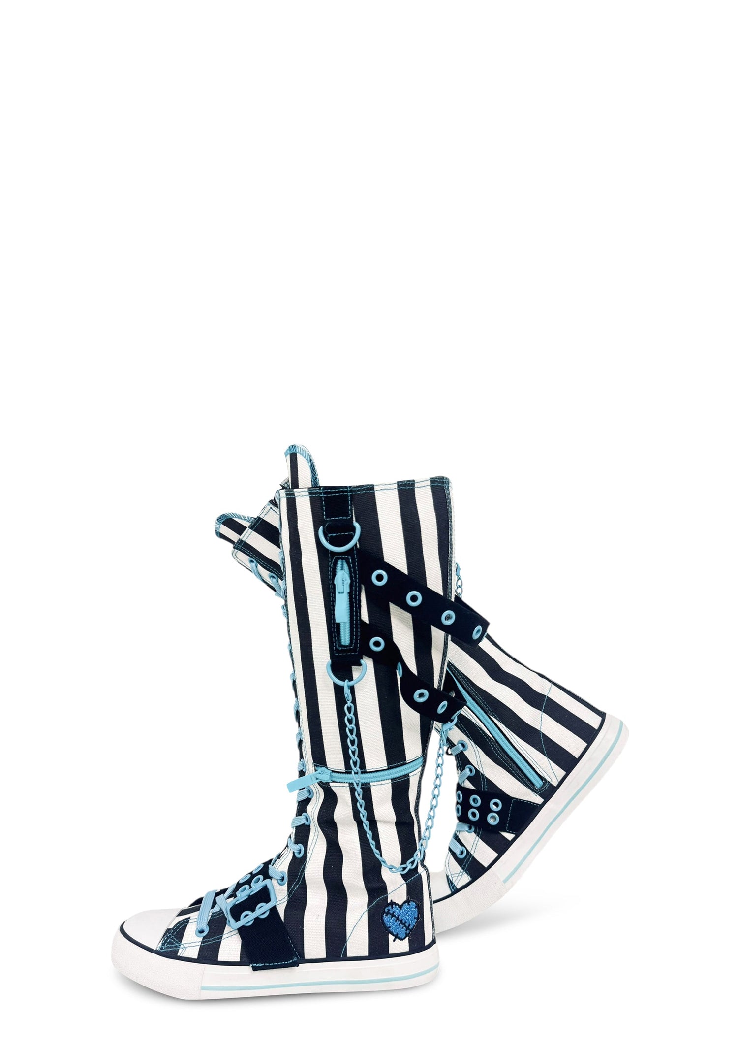 Rawr XD Monster High Knee High Sneakers - Stripes