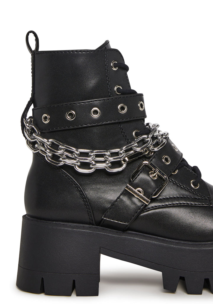 Bad Girl Blues Platform Boots
