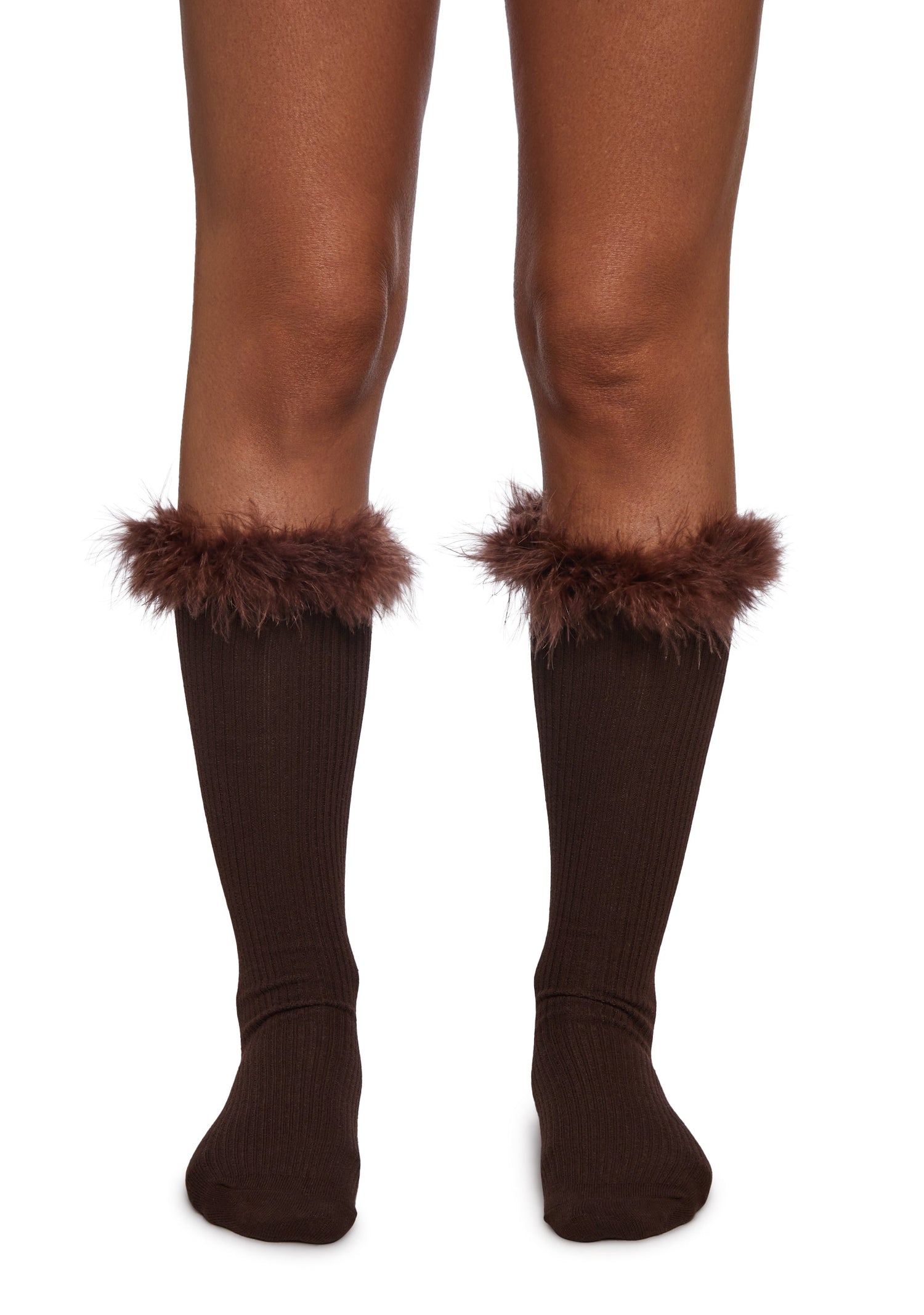 Snowy Top Knit Socks