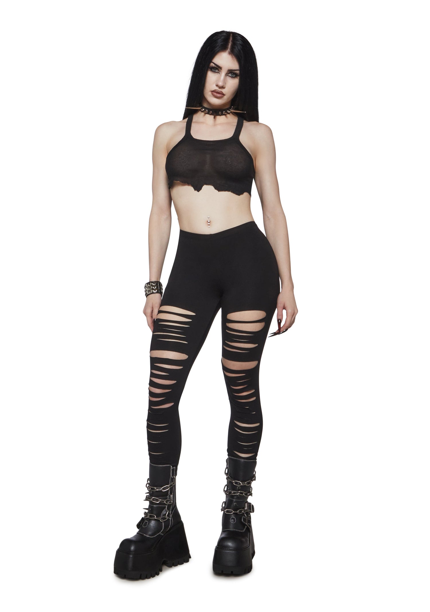 Crypt Creeper Shredded Leggings