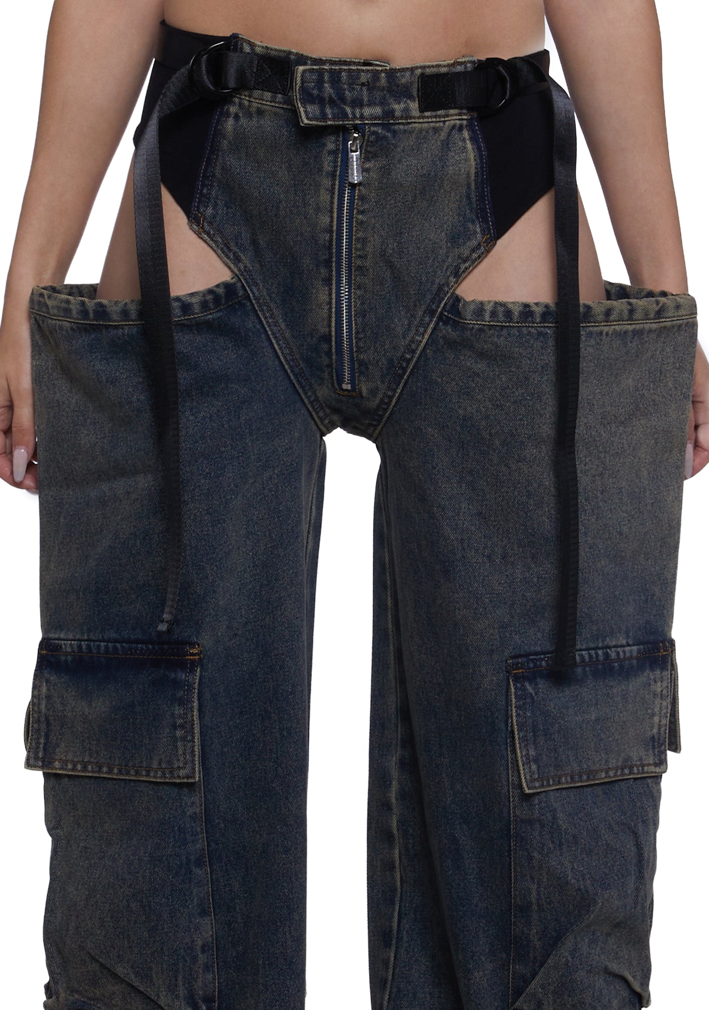 Denim Panty Trousers - Medium Wash