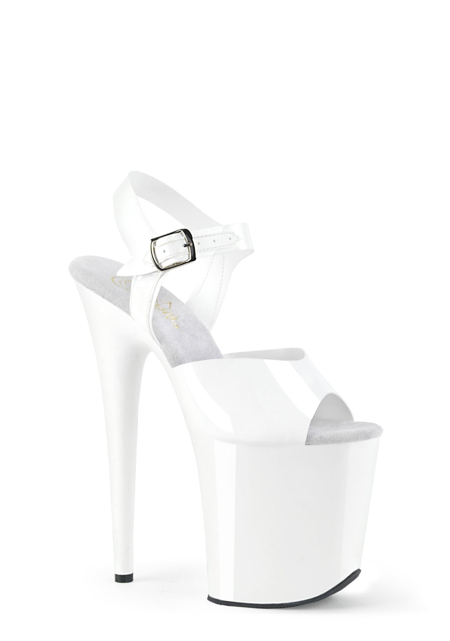 Flamingo-808 Platform Ankle Straps Sandals-White