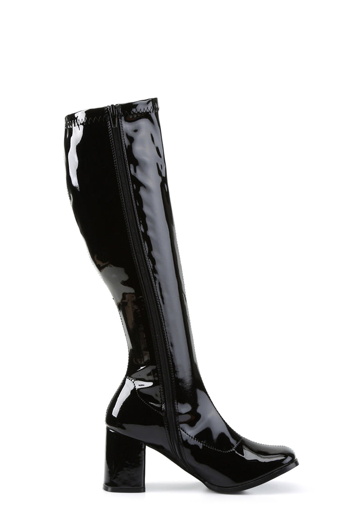 Gogo 300 Knee High Boots - Black