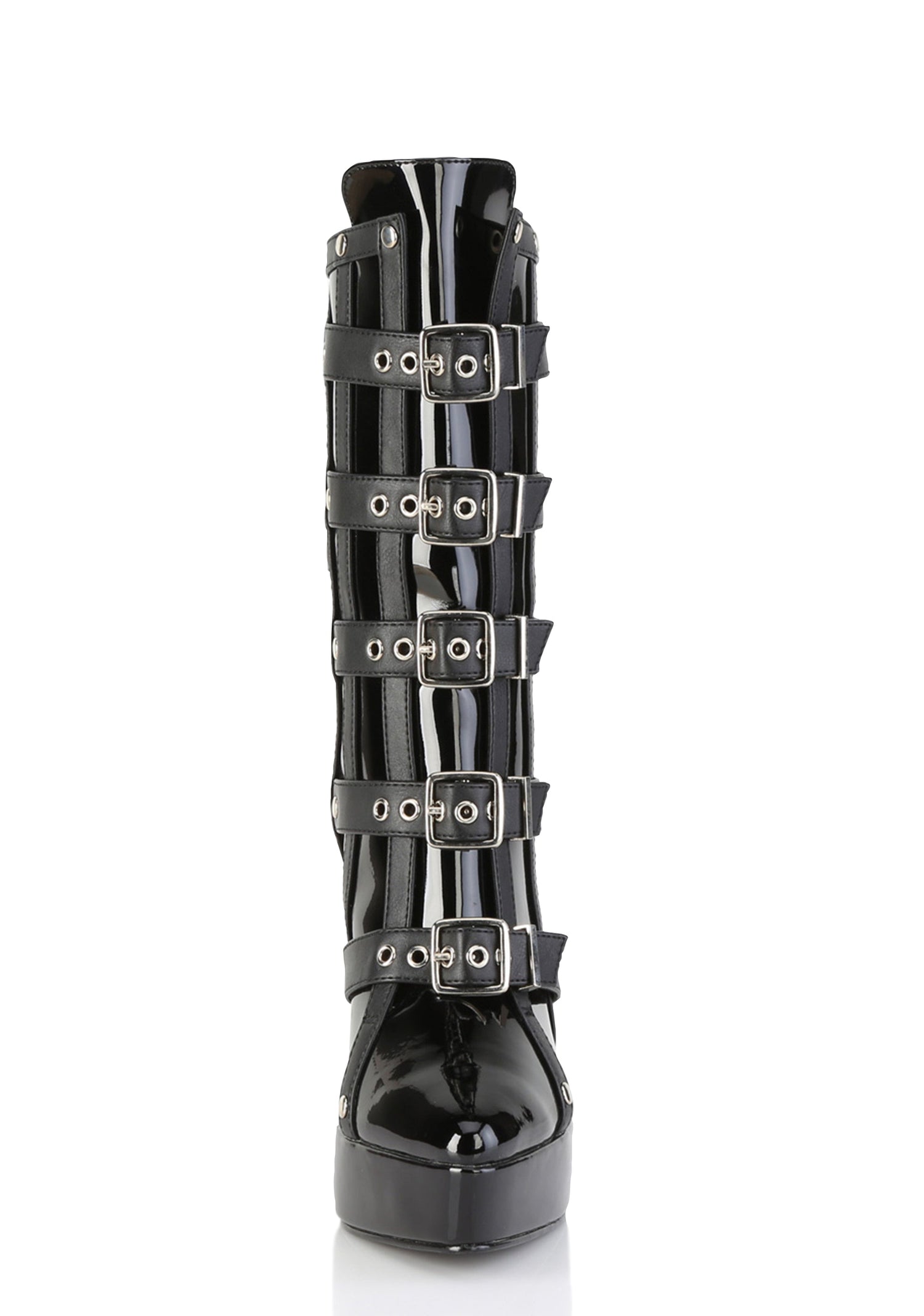Indulge-1038 Platform Ankle Boots-Black