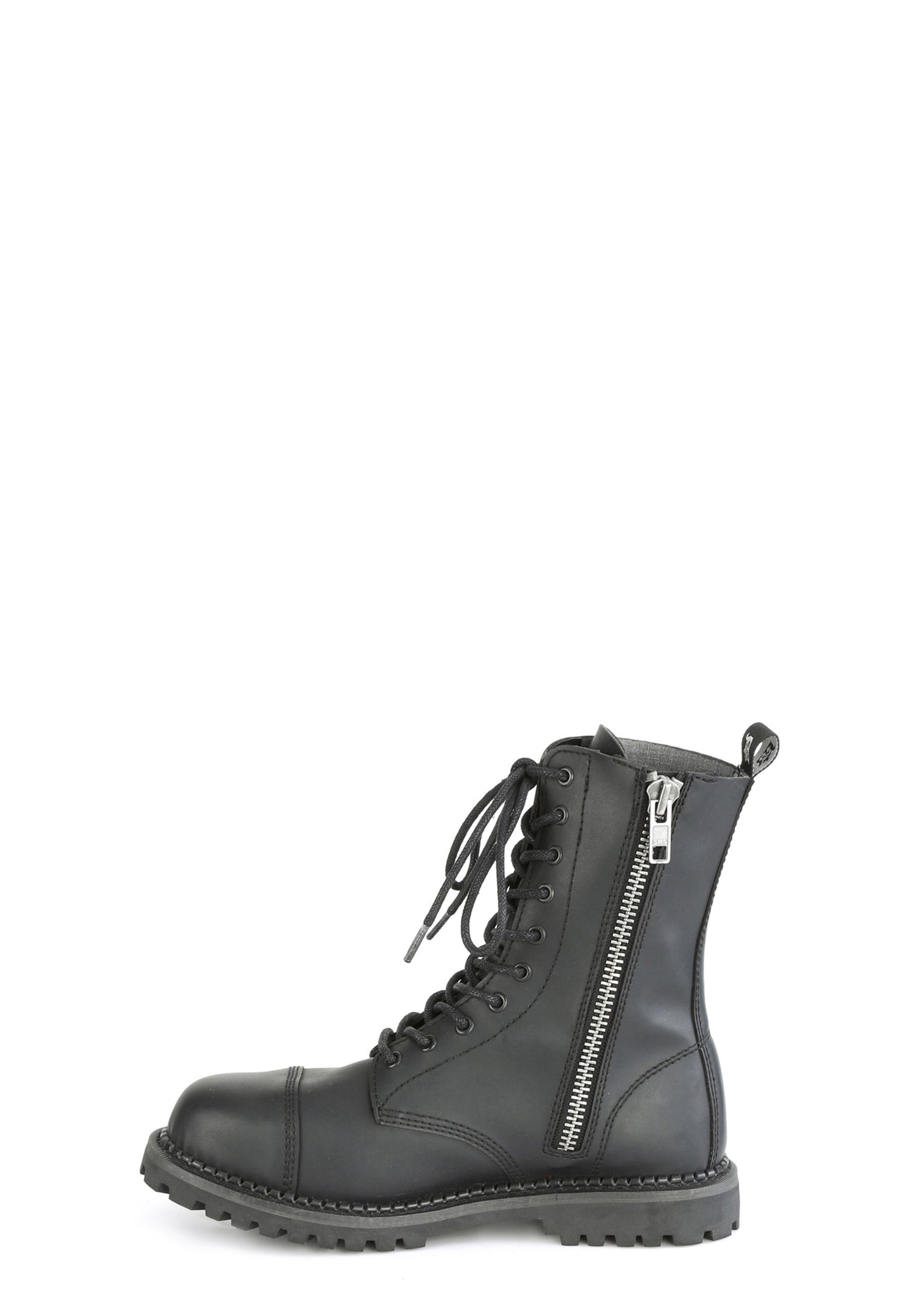 Vegan Leather Amped Up Lace Up Boots