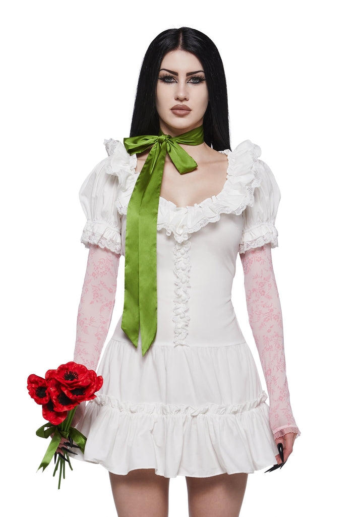 Girl with Green Ribbon Costume