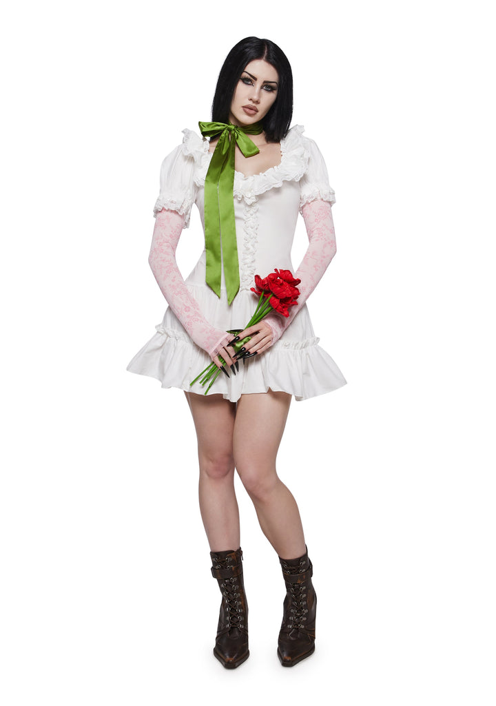 Girl with Green Ribbon Costume
