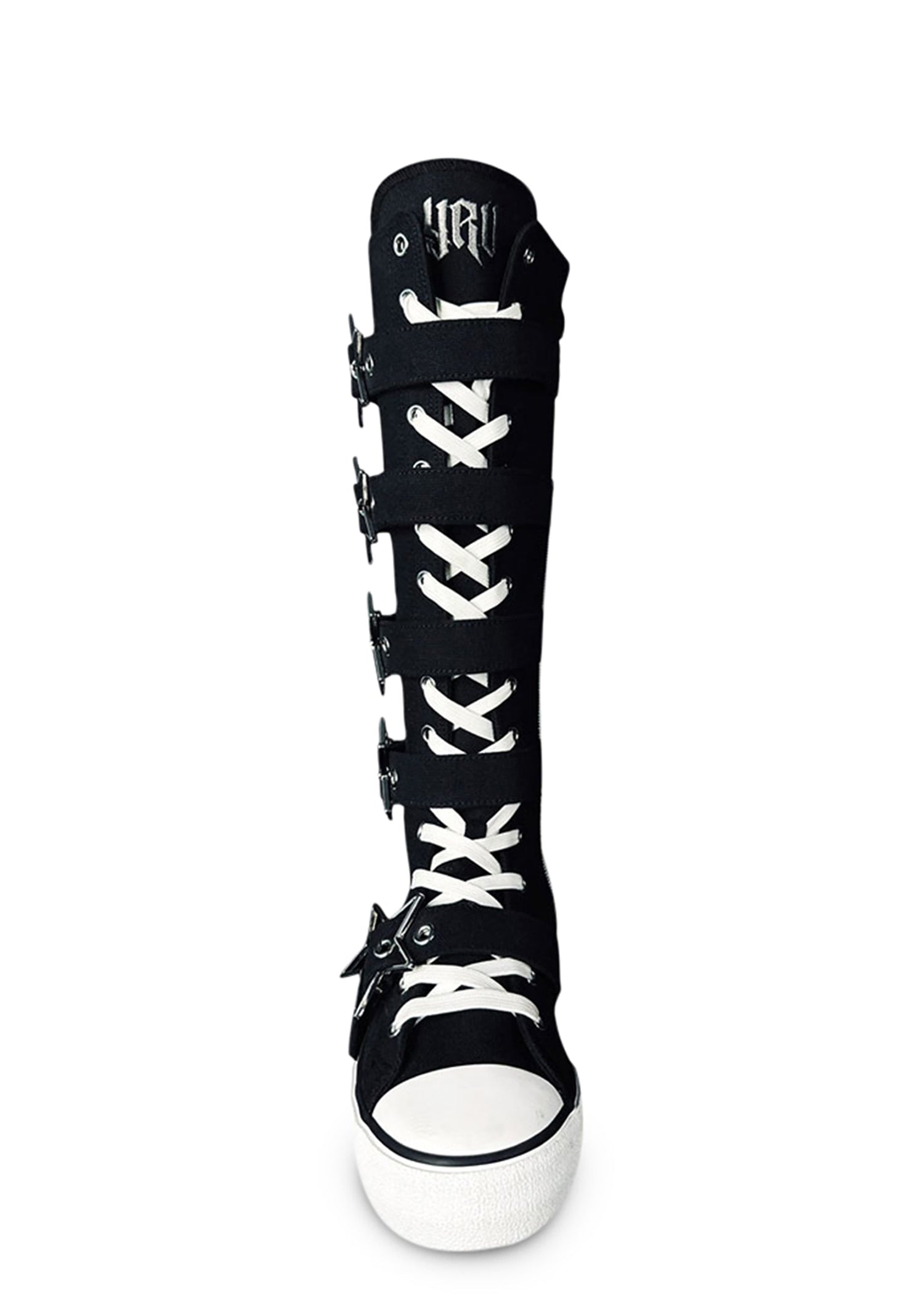 Rawr XD Silver Stars Knee High Sneakers - Black