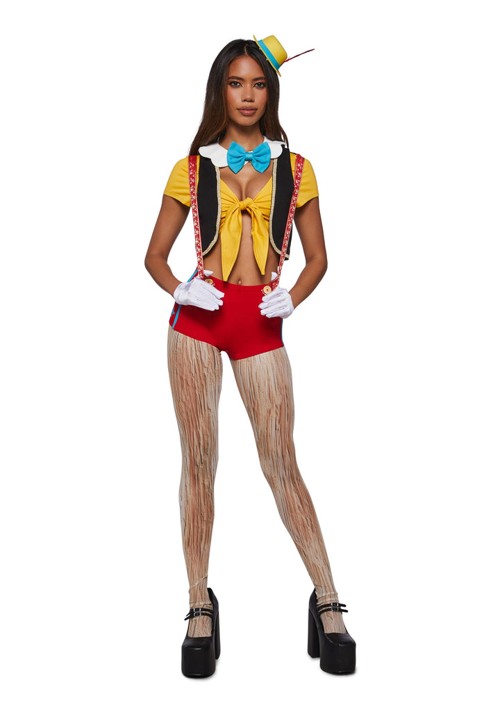 Wooden Puppet Boy Costume