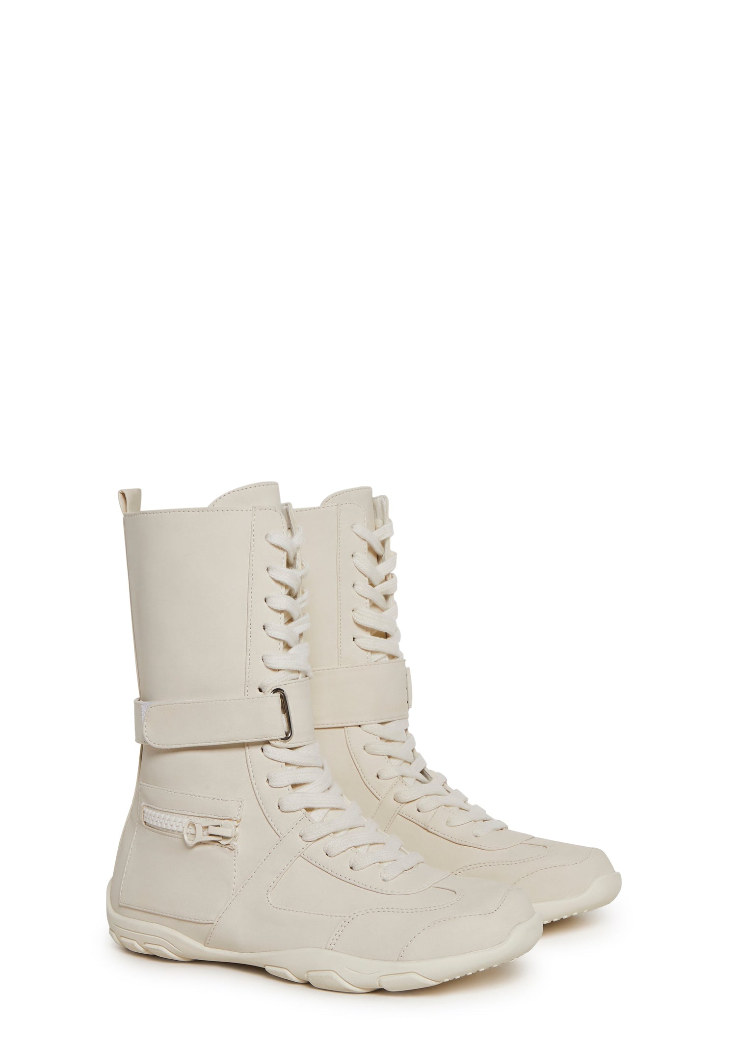 Rocky High-Top Boxing Sneaker - White