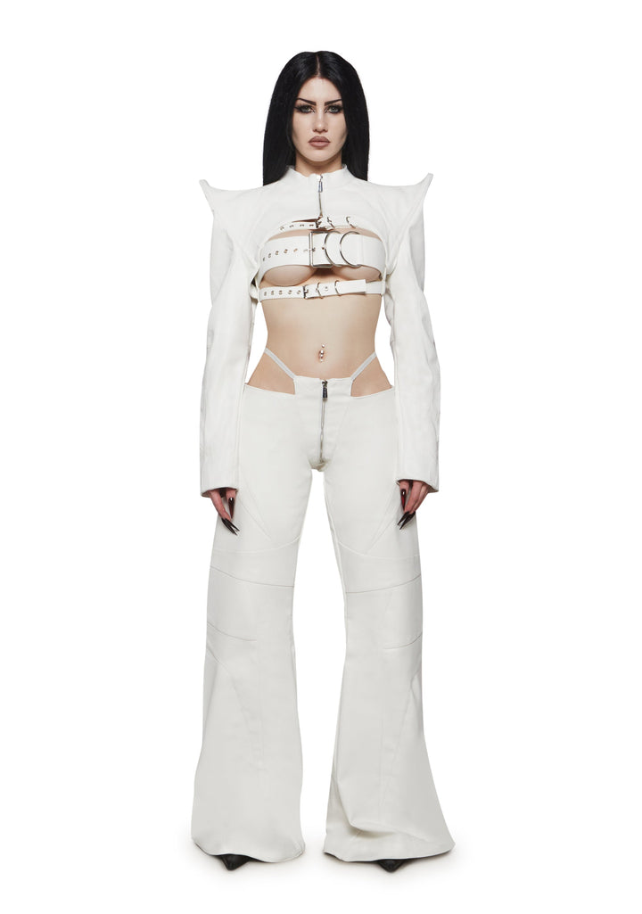 Oversize thong pants - White