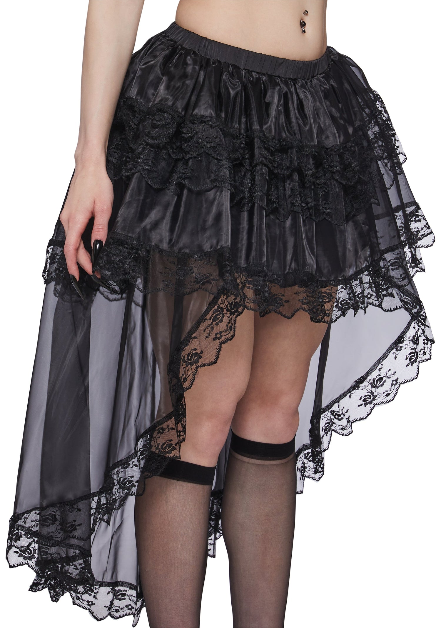 Dark Countess Lace Petti Skirt