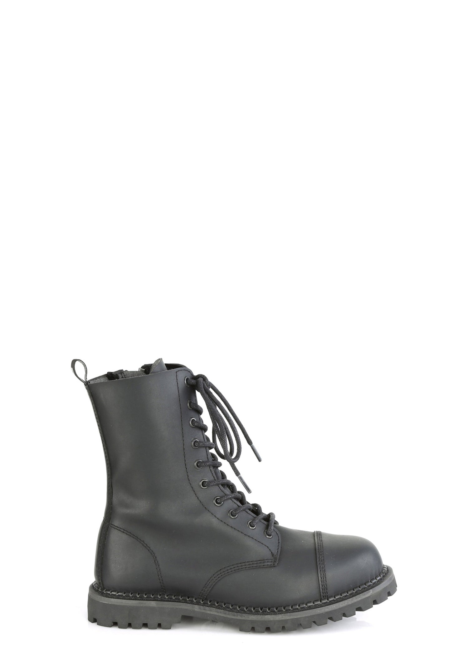 Vegan Leather Amped Up Lace Up Boots