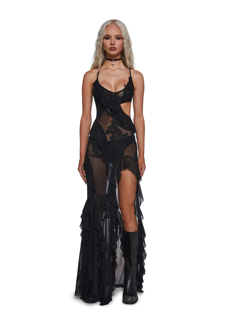 Rebel Mon Amour Maxi Dress - Black