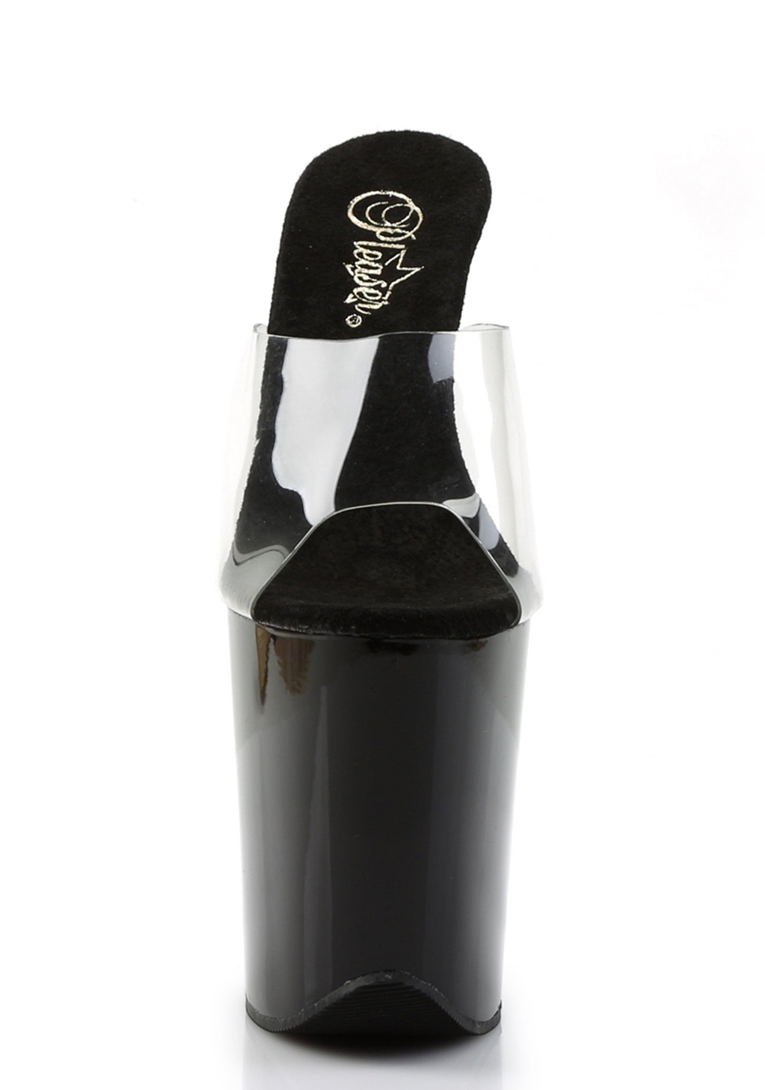 Flamingo-801 Platform Slides-Clear-Black