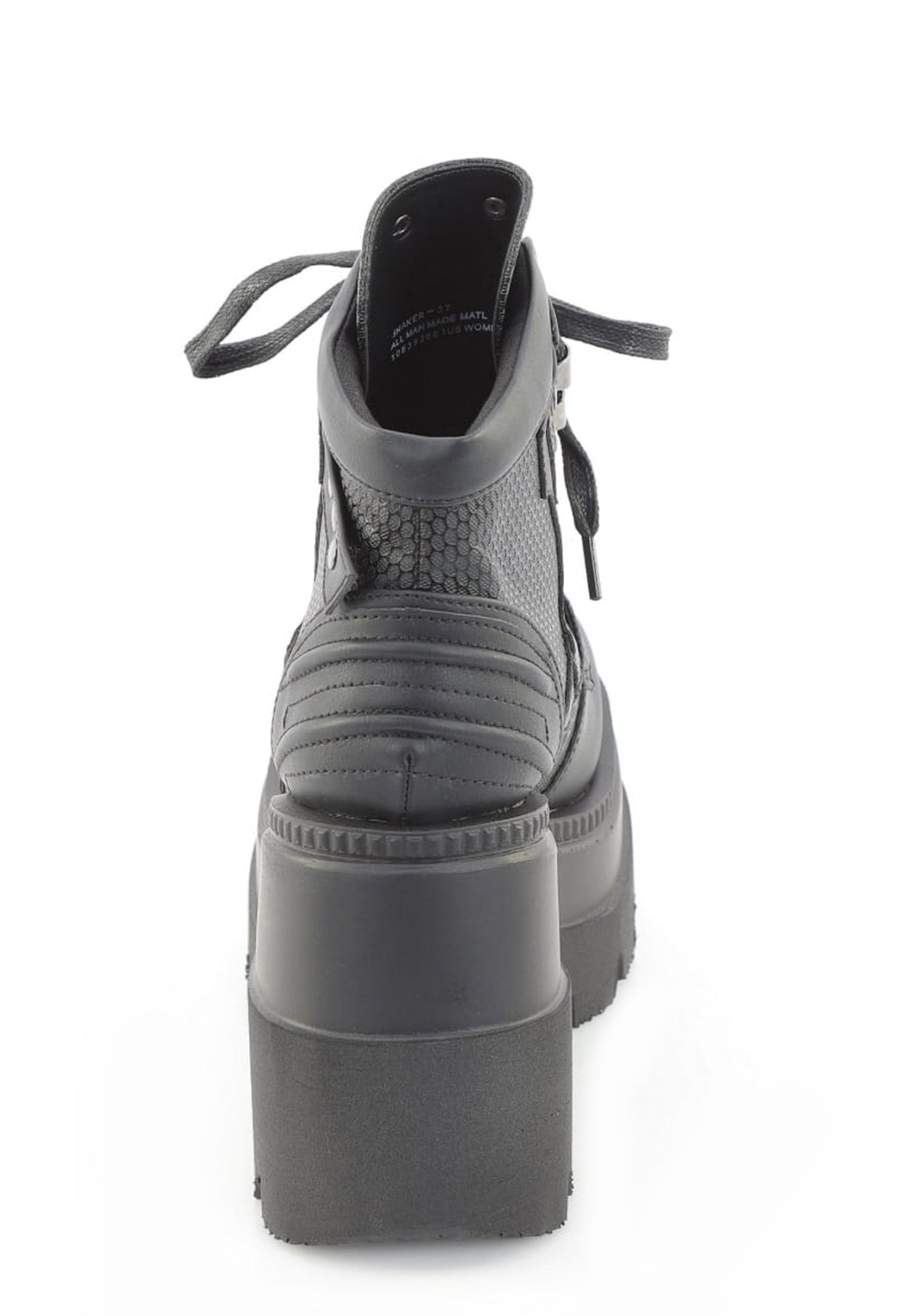 Shaker-37 Mesh Platform Ankle Boots