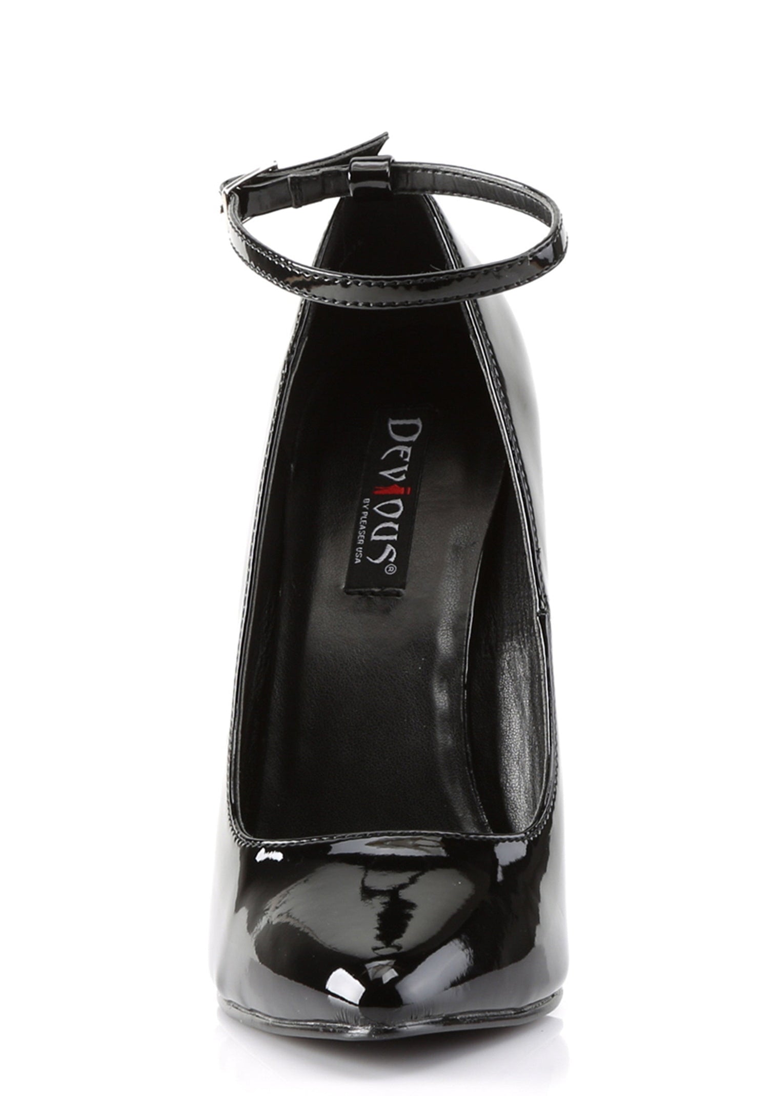 Domina-442 Mary Jane Pumps-Black-Red