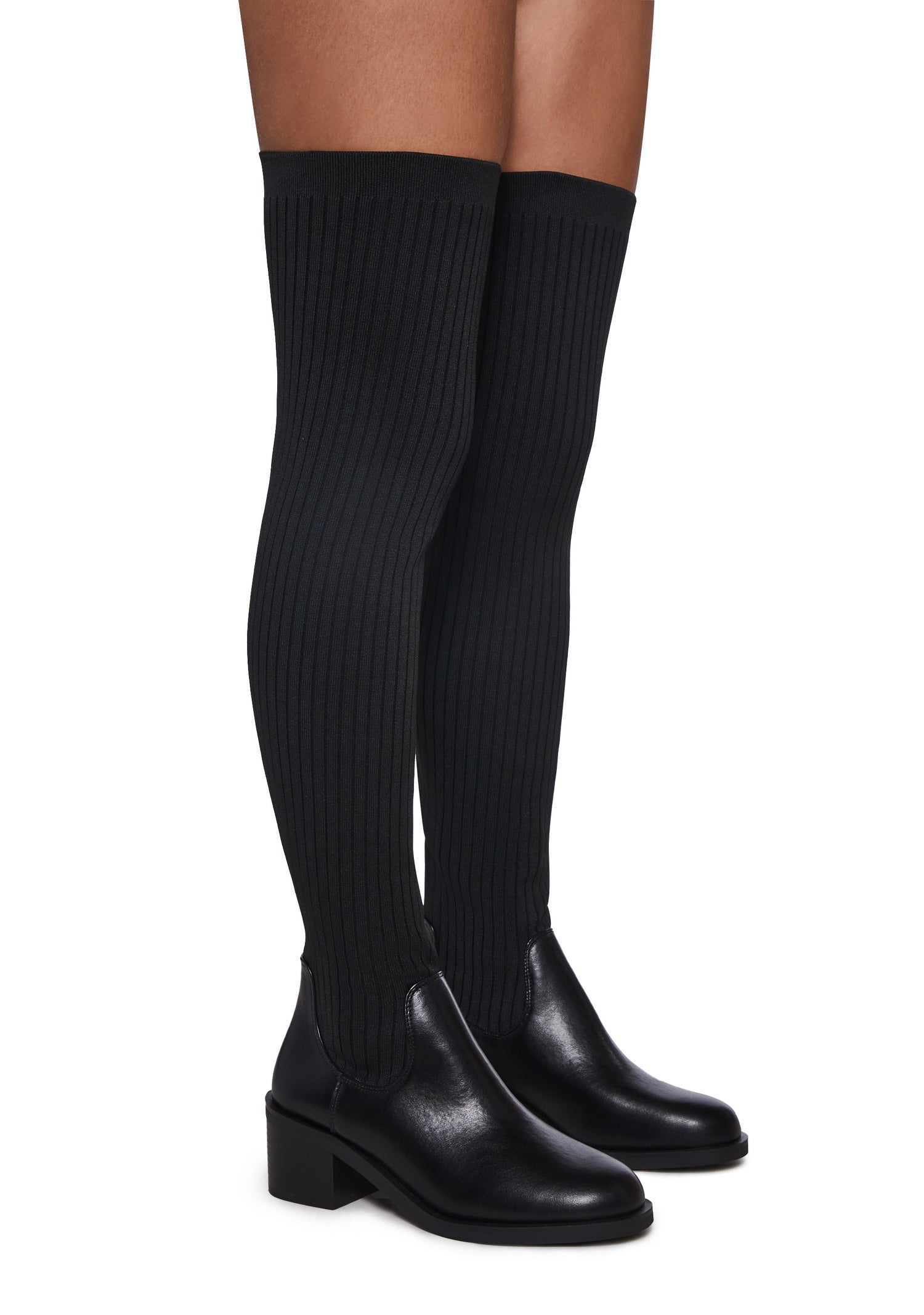 Total Rizz Knee High Boots - Black
