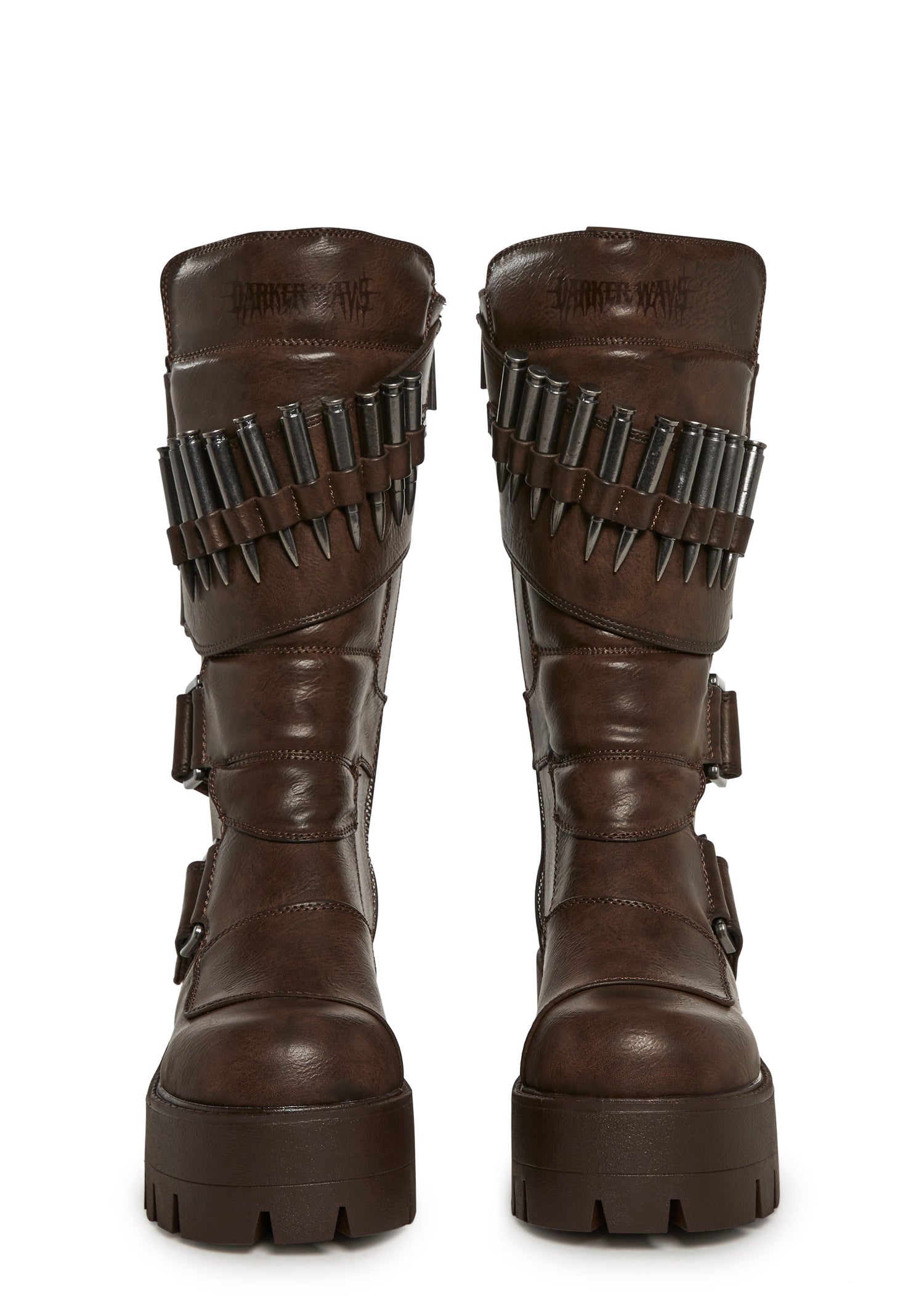 Warp Bullet Combat Boots - Brown