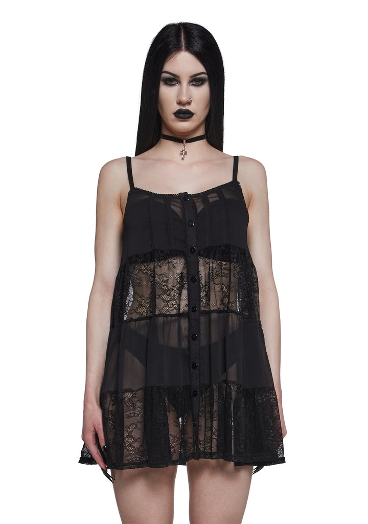 Iris Lace Babydoll Dress