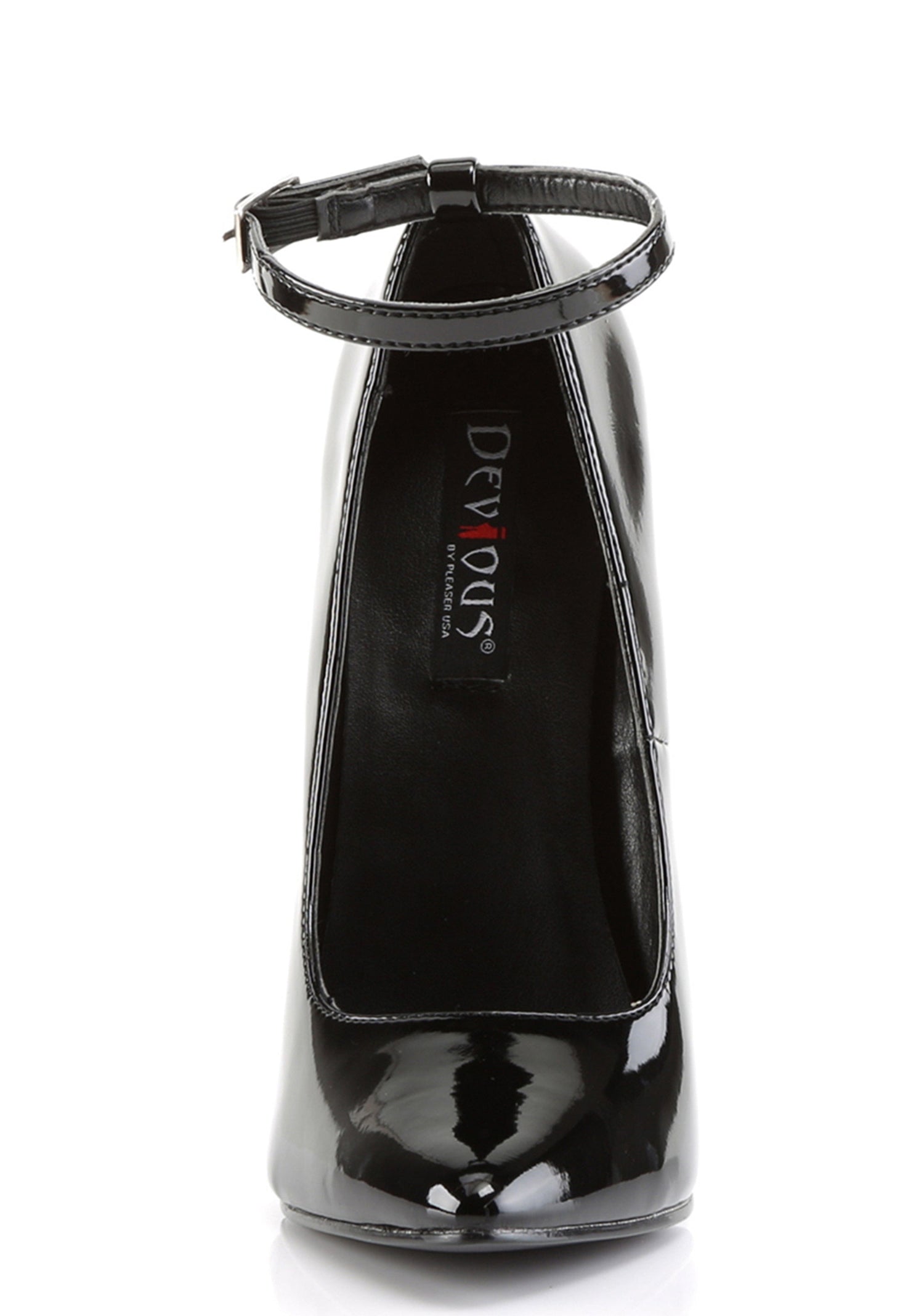 Dagger-12 Ankle Strap Pumps-Black