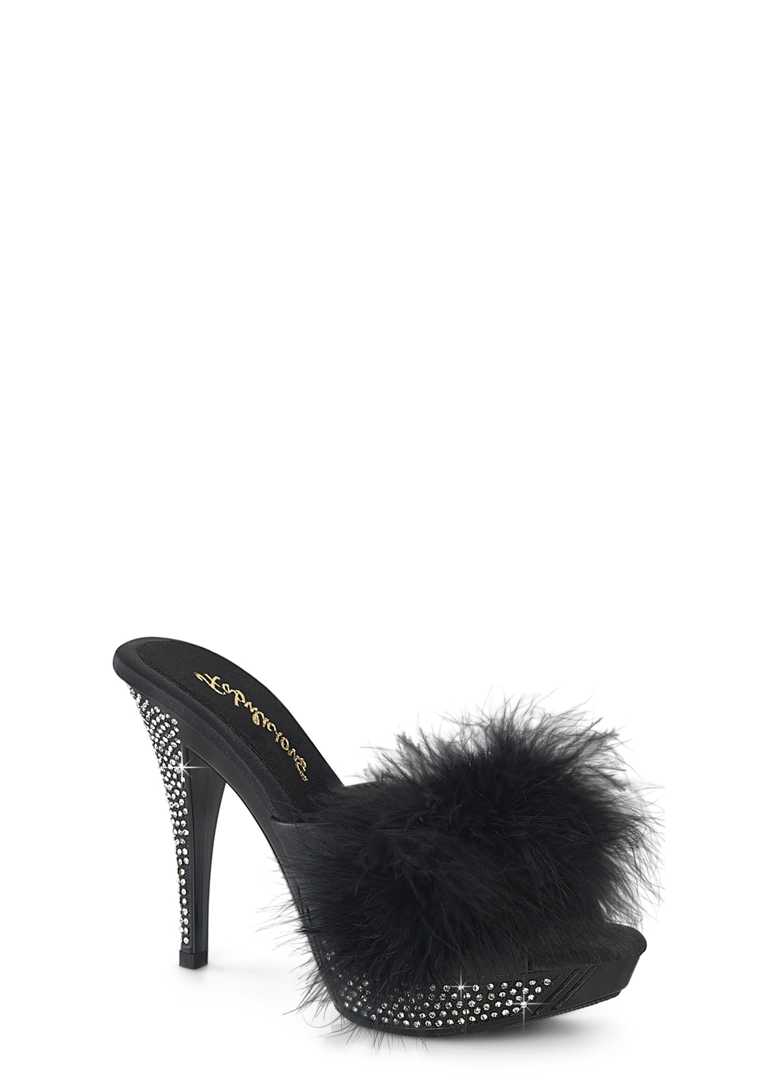 Elegant-401F Marabou Heels