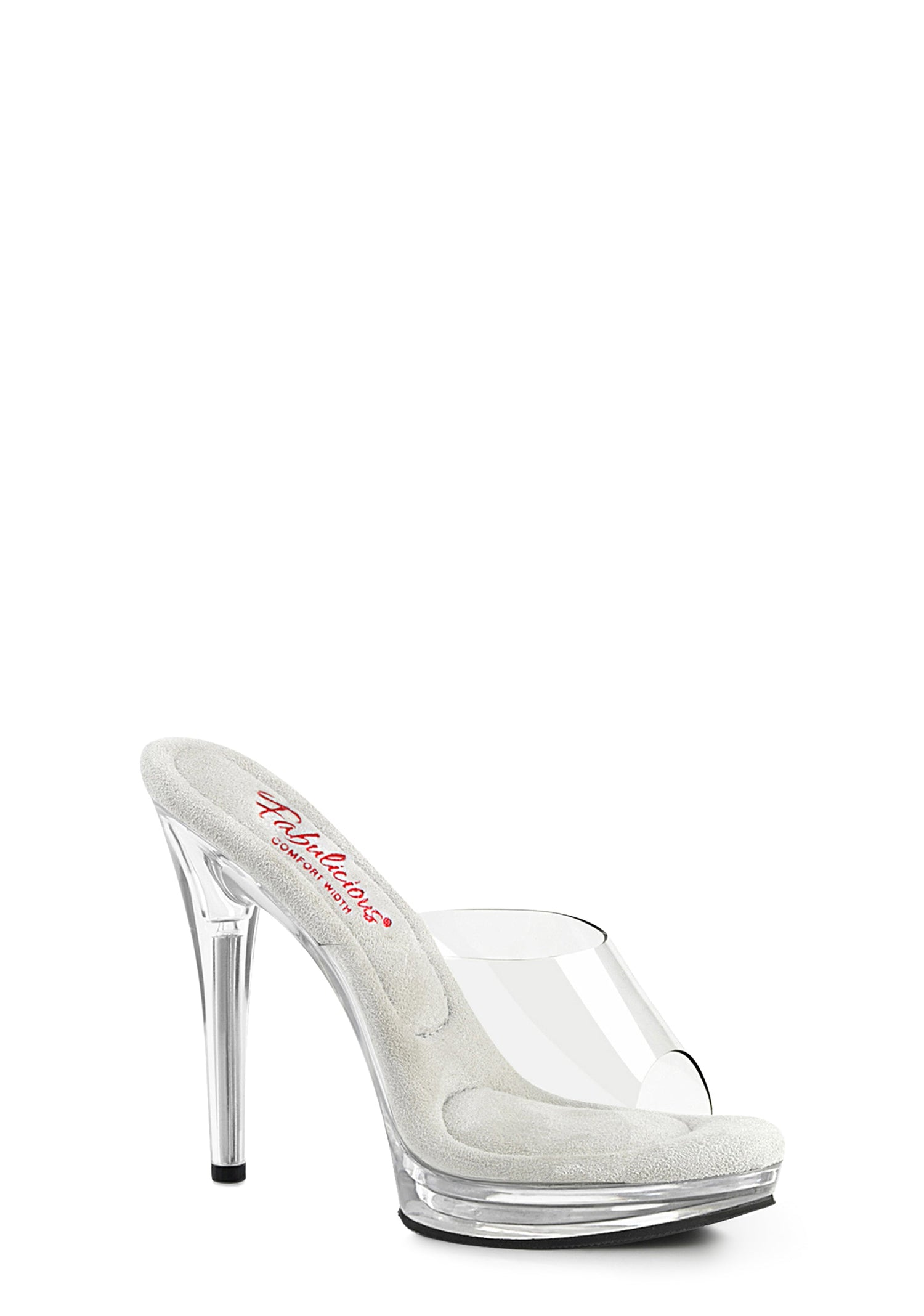 Glory-501 Comfort Platform Slides - Clear