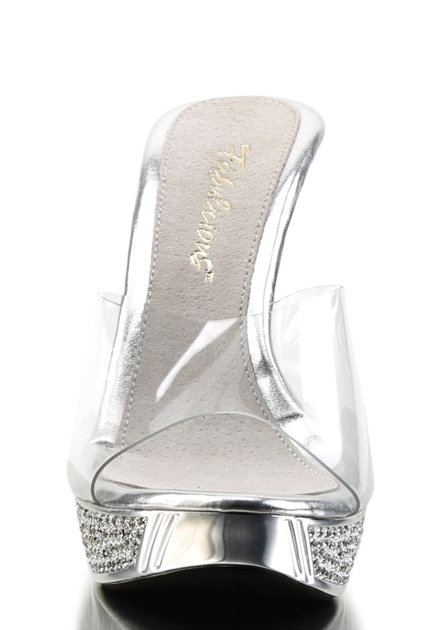 Elegant-401 Platform Slide-Silver Chrome
