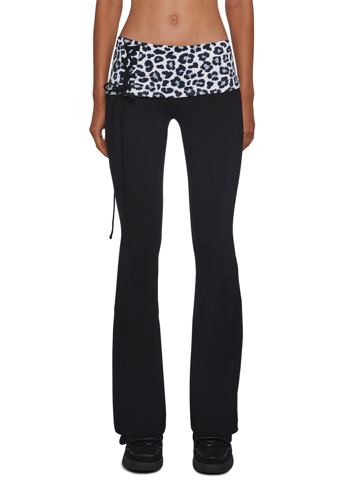 Hot Crush Knit Pants - Black