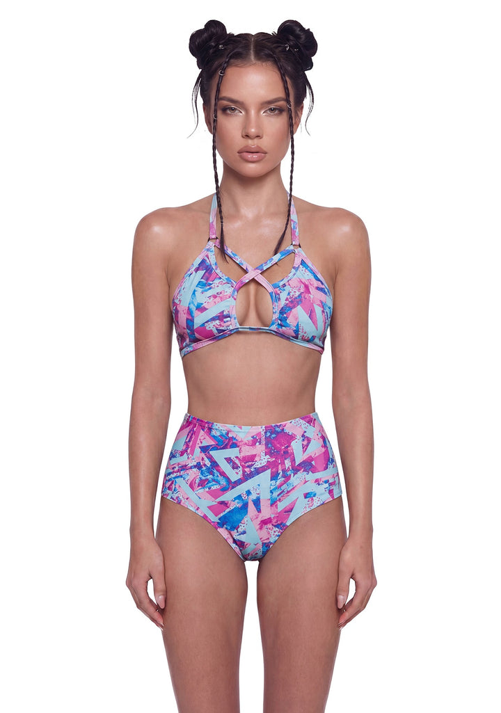 Pastel Pop Criss-Cross Top