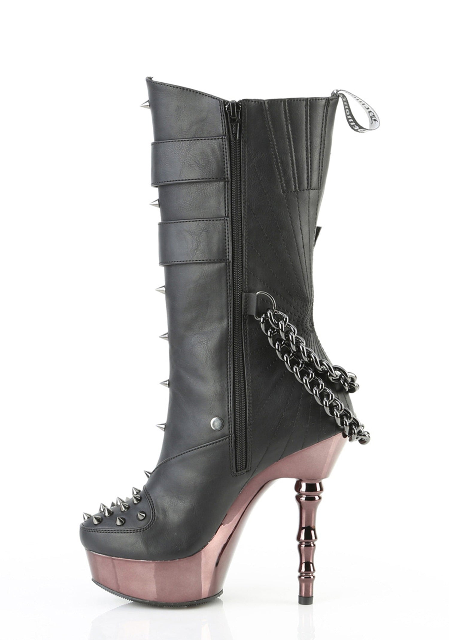 Muerto-159 Platform Mid-Calf Heeled Boots