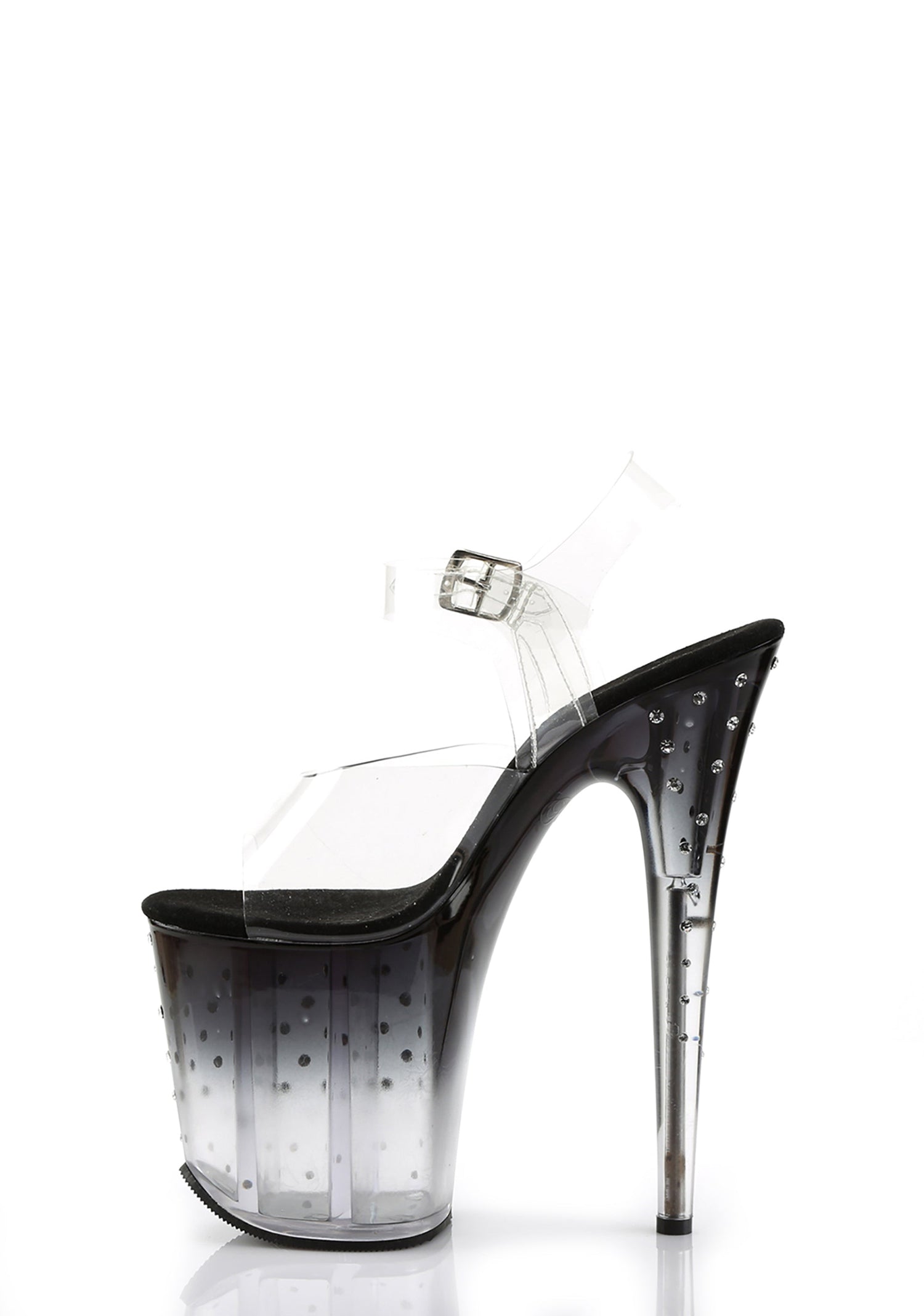 Stardust-808T Platform Ankle Strap Sandals-Smoke